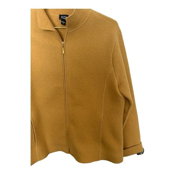 Eileen Fisher | 100% Wool Zip Jacket with Pockets | M - Picture 2 of 8
